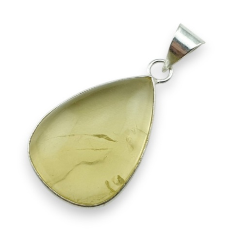 Lemon quartz pendant 31x22 mm no 65
