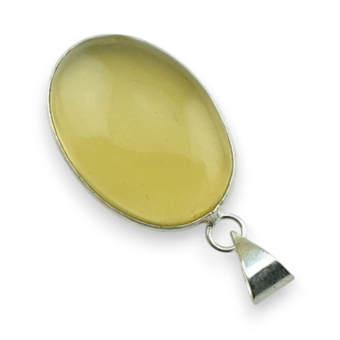 Lemon quartz pendant 31x22 mm no 69