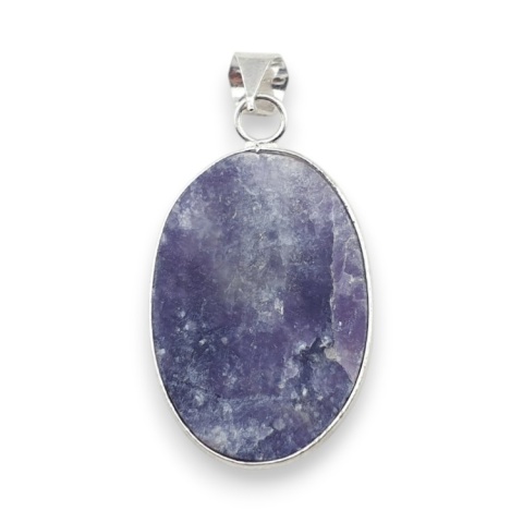 Lepidolite pendant 32x22 mm no 15