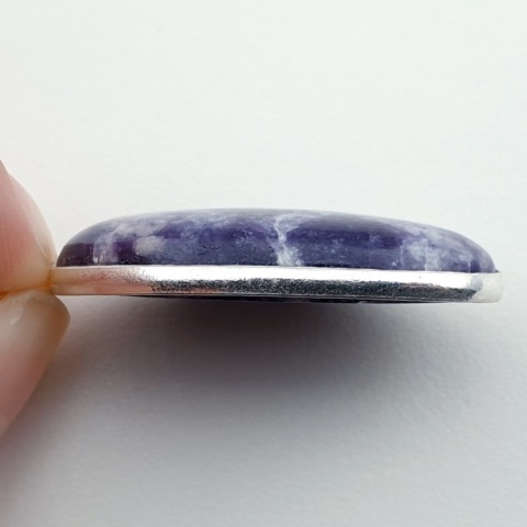 Lepidolit zawieszka 34x19 mm nr 25