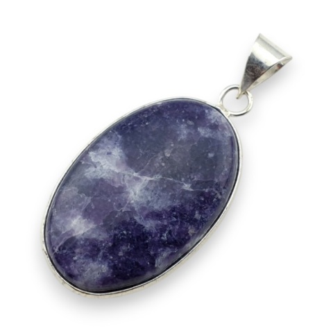Lepidolite pendant 36x24 mm no 18