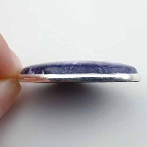 Lepidolite pendant 36x24 mm no 18