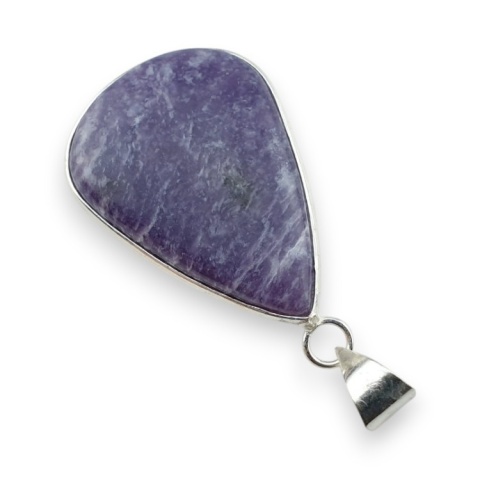 Lepidolite pendant 36x26 mm no 8