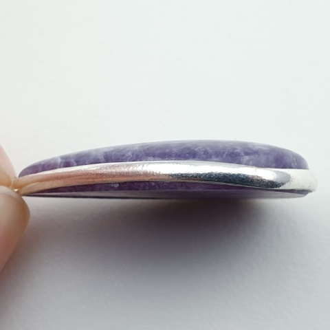 Lepidolite pendant 36x26 mm no 8