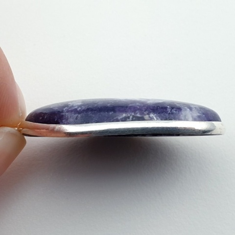 Lepidolite pendant 37x22 mm no 16