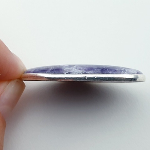 Lepidolit zawieszka 42x26 mm nr 34