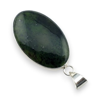 Nefryt zawieszka 37x23 mm nr 26