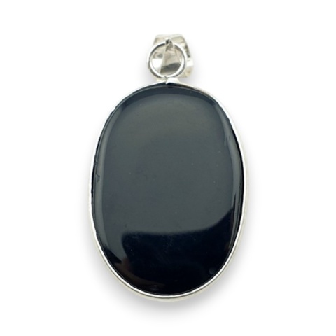 Black onyx pendant 31x22 mm no 102