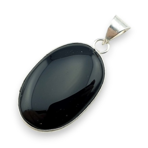Black onyx pendant 32x22 mm no 98