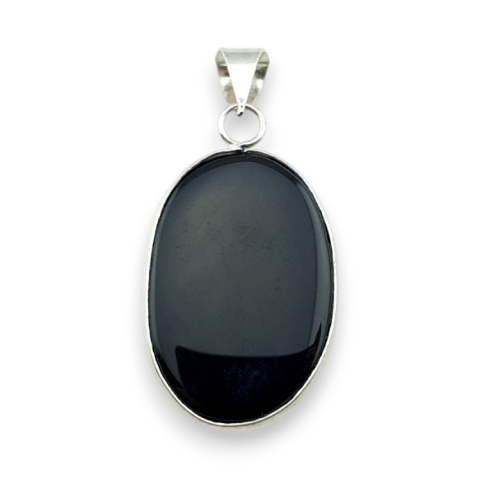 Black onyx pendant 32x22 mm no 98