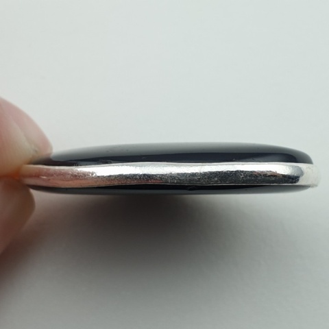 Black onyx pendant 34x24 mm no 80