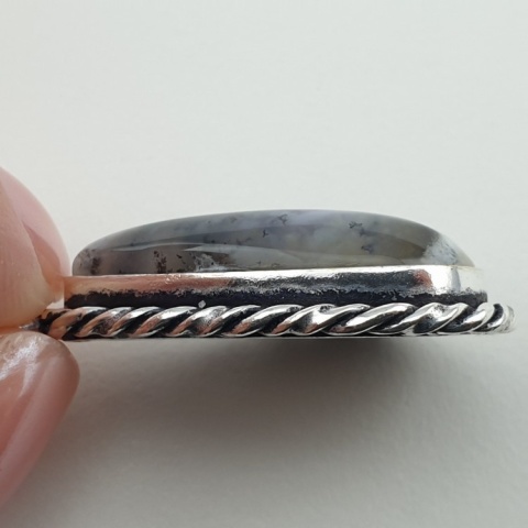 Agat dendrytowy zawieszka 26x15 mm nr 118