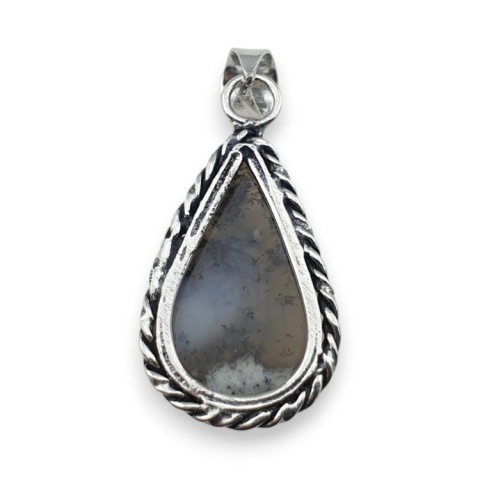 Agat dendrytowy zawieszka 26x15 mm nr 118