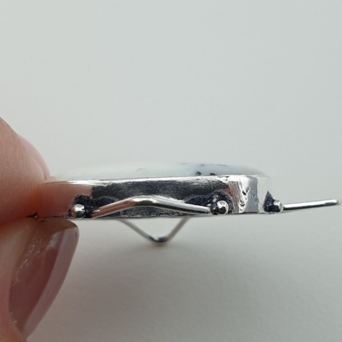 Agat dendrytowy zawieszka 27x24 mm nr 95