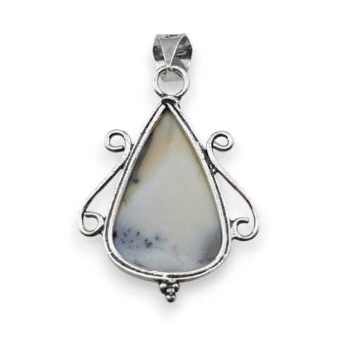 Agat dendrytowy zawieszka 28x18 mm nr 127