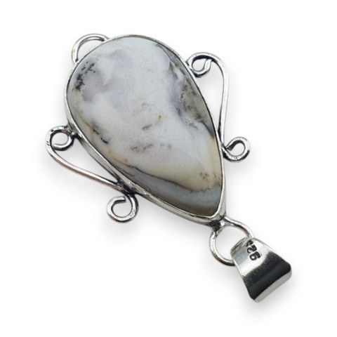 Agat dendrytowy zawieszka 29x18 mm nr 115