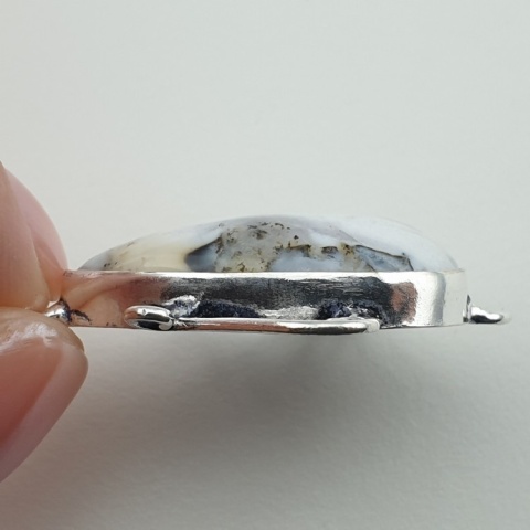 Agat dendrytowy zawieszka 29x18 mm nr 115