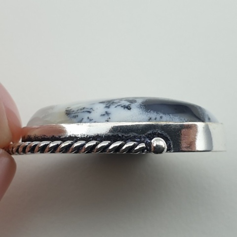 Agat dendrytowy zawieszka 29x19 mm nr 117