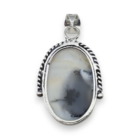 Agat dendrytowy zawieszka 29x19 mm nr 117