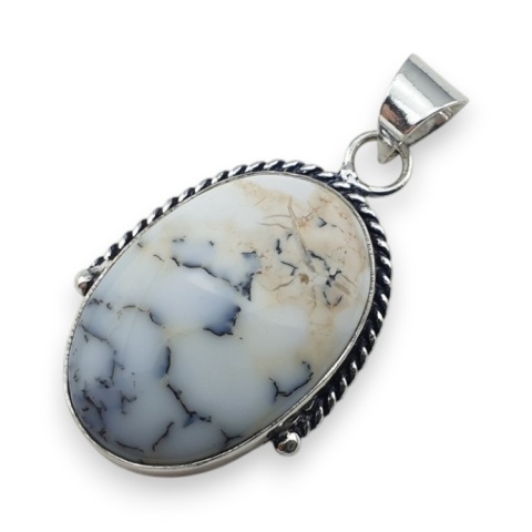 Agat dendrytowy zawieszka 29x20 mm nr 100