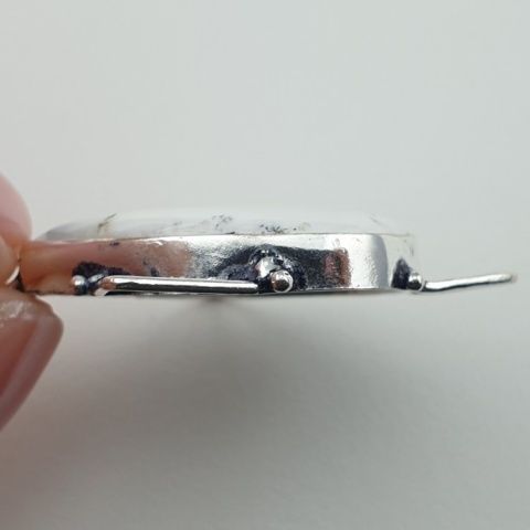 Agat dendrytowy zawieszka 31x25 mm nr 109