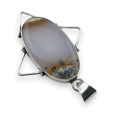Dentritic agate pendant 32x18 mm no 103