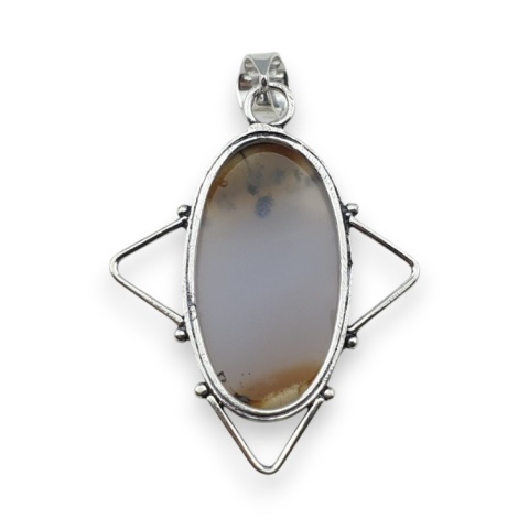 Dentritic agate pendant 32x18 mm no 103