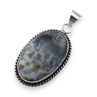 Agat dendrytowy zawieszka 32x20 mm nr 85