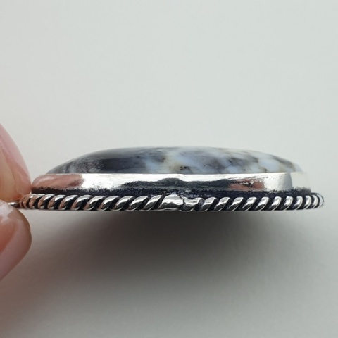 Agat dendrytowy zawieszka 32x20 mm nr 85