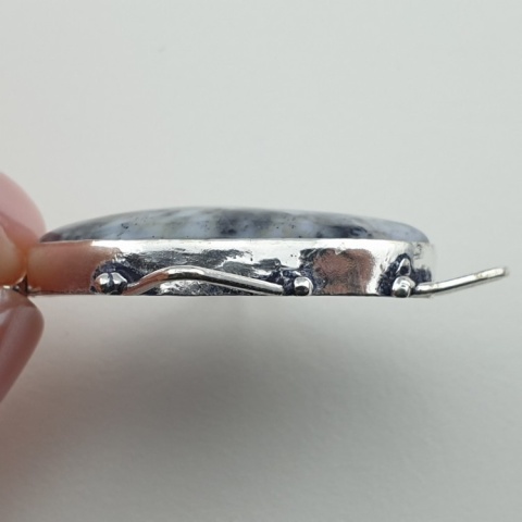 Agat dendrytowy zawieszka 32x21 mm nr 110