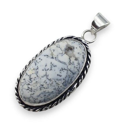 Agat dendrytowy zawieszka 33x18 mm nr 112