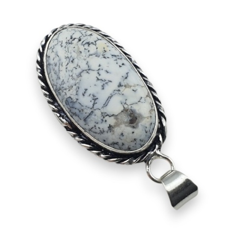 Agat dendrytowy zawieszka 33x18 mm nr 112