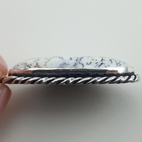 Agat dendrytowy zawieszka 33x18 mm nr 112