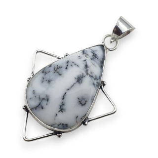 Agat dendrytowy zawieszka 33x22 mm nr 92