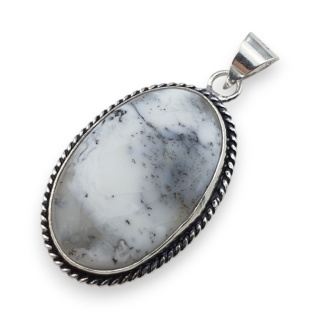 Agat dendrytowy zawieszka 34x23 mm nr 107