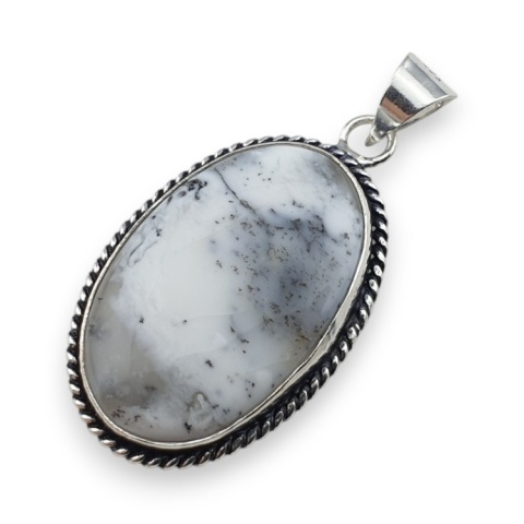 Agat dendrytowy zawieszka 34x23 mm nr 107