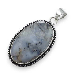 Agat dendrytowy zawieszka 35x22 mm nr 91