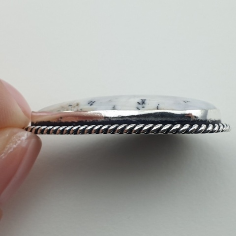 Agat dendrytowy zawieszka 35x23 mm nr 113