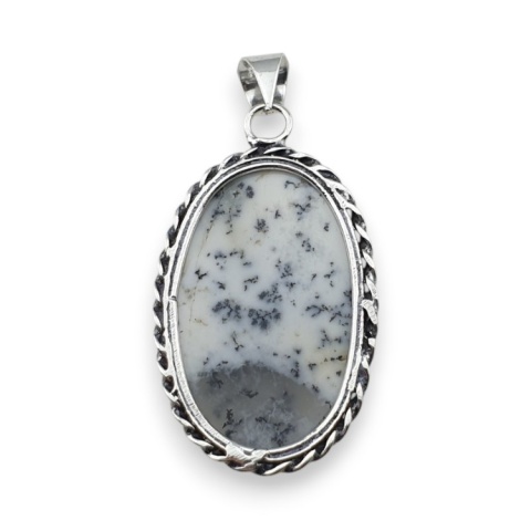 Agat dendrytowy zawieszka 35x23 mm nr 89