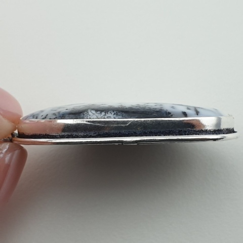 Agat dendrytowy zawieszka 36x22 mm nr 96