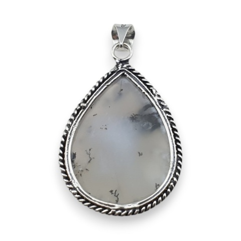 Agat dendrytowy zawieszka 36x27 mm nr 111