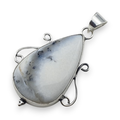 Agat dendrytowy zawieszka 37x23 mm nr 86