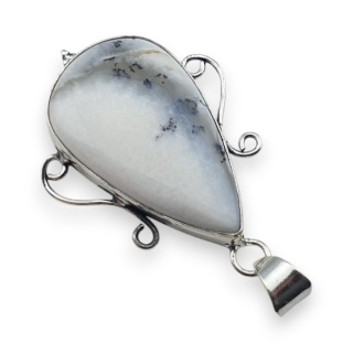 Agat dendrytowy zawieszka 37x23 mm nr 86