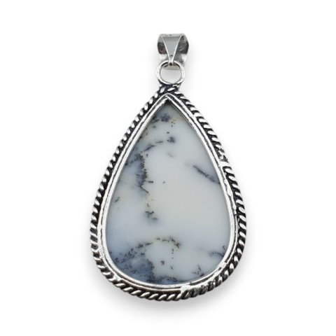 Dentritic agate pendant 38x25 mm no 108