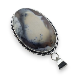 Agat dendrytowy zawieszka 38x25 mm nr 99