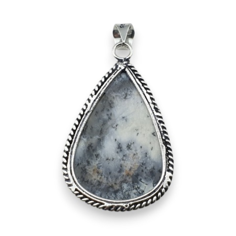 Agat dendrytowy zawieszka 38x26 mm nr 82