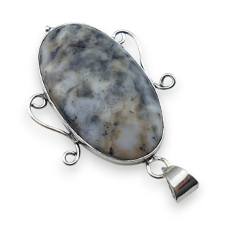 Agat dendrytowy zawieszka 39x23 mm nr 104