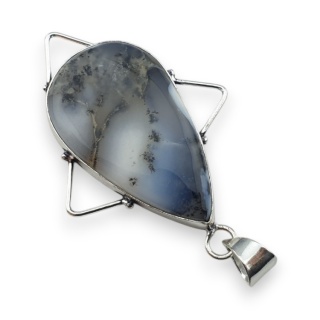 Agat dendrytowy zawieszka 39x23 mm nr 122