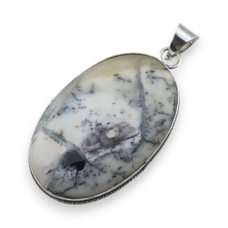 Agat dendrytowy zawieszka 44x28 mm nr 101