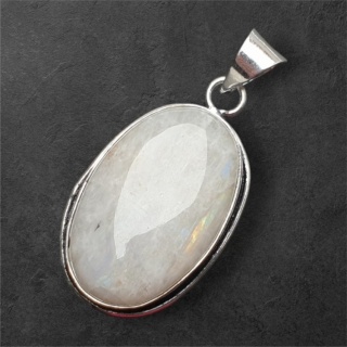 Kamień księżycowy zawieszka 30x21 mm nr 238